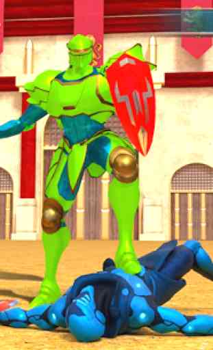 scontro tra gladiatori robot giochi combattimento 1