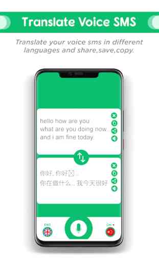 Scrivi SMS con la voce: Voice SMS Voice Translator 3