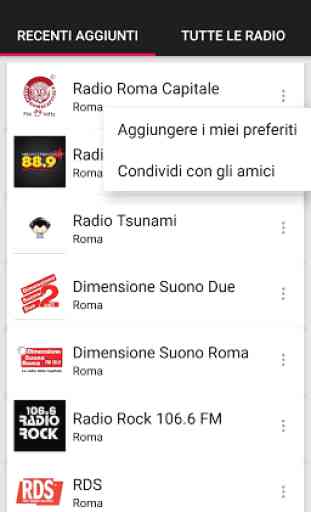 Stazioni Radio di Roma - Italia 2