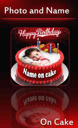 Birthday Cake with Name and Photo 1