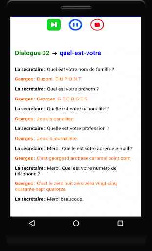 dialogues en français audio avec texte 4