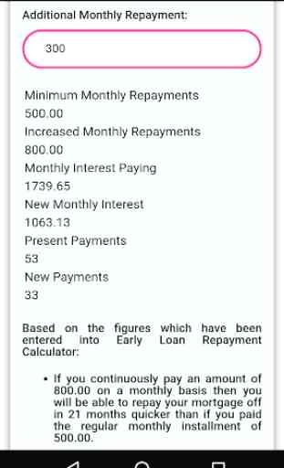Early Loan Repayment Calculator 3