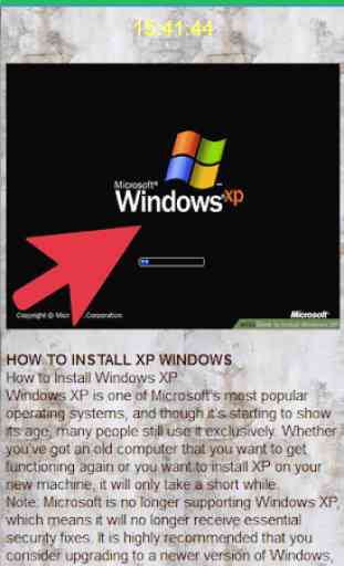 How to install  XP Windows 2