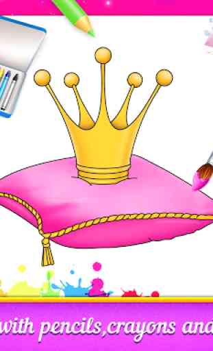 Princess Coloring Book & Drawing Book For Kids 2