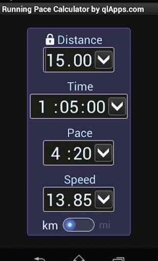 Running Pace Calculator 1