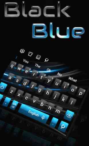 Tastiera blu nero 1