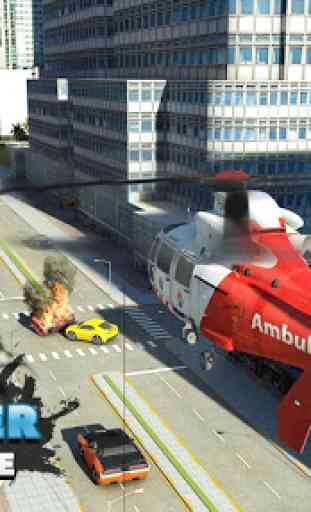 911 Elicottero volante Salvare Città Simulatore 1