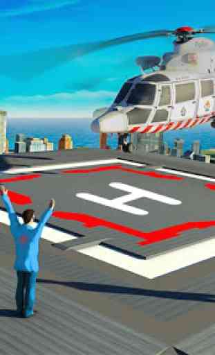 911 Elicottero volante Salvare Città Simulatore 4