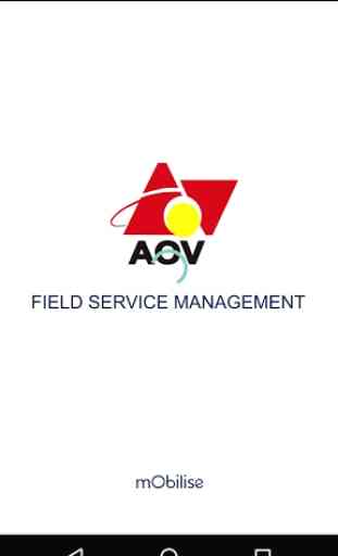 AOV International Field Service Mobile Application 1