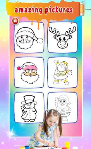 Christmas Coloring Book Glitter For Kids 3