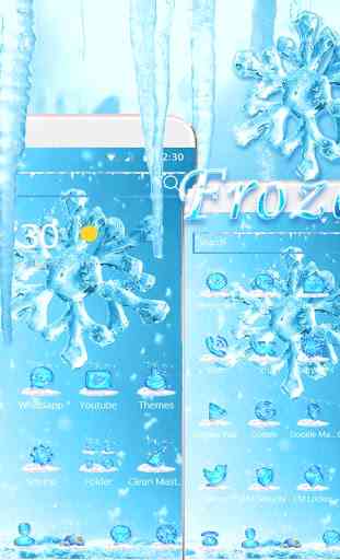 Ghiaccio congelato Snowflake Tema 3