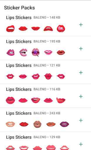 Lips Stickers - WAStickerApps 1