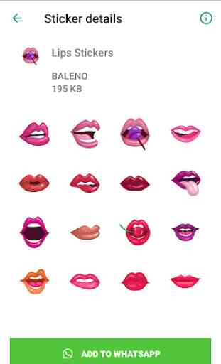 Lips Stickers - WAStickerApps 3