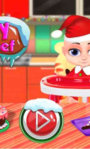 Little Baby Santa Chef - Christmas Kitchen Cooking 1