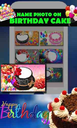 Name Photo on Birthday Cake – Happy Birthday App 4