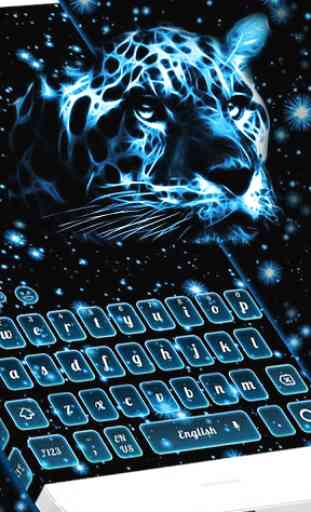 Neon Cheetah Keyboard Theme 1