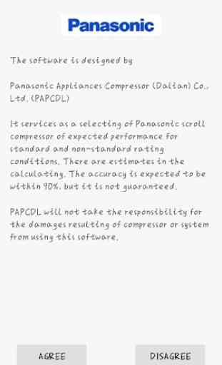 Panasonic Scroll Compressor Selecting 1.0 1