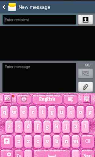 Pink GliTTer Keyboard Go 2