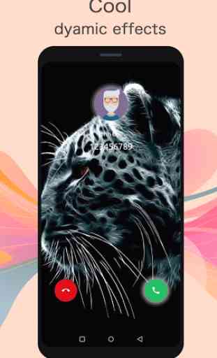 Caller Screen - 4K Color Phone Screen & LED flash 3