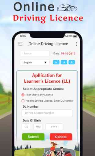 Driving License Online Apply 3