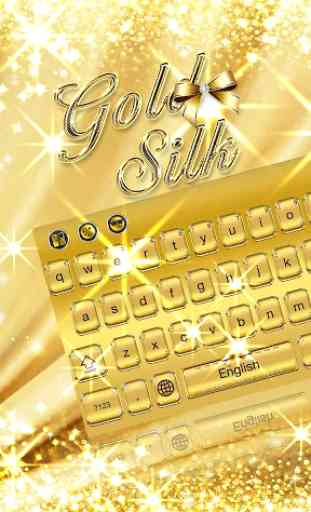Gold Silk Keyboard Theme 1