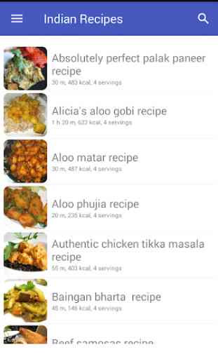 Indian recipes with photo offline 1