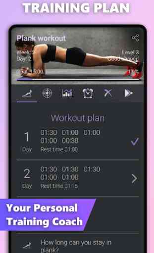 Plank - Women Fitness, Home Workout, Weight Loss 1