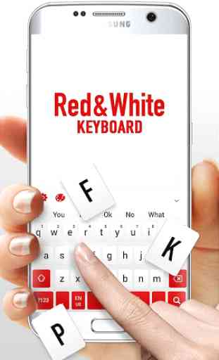 Red White Keyboard 2
