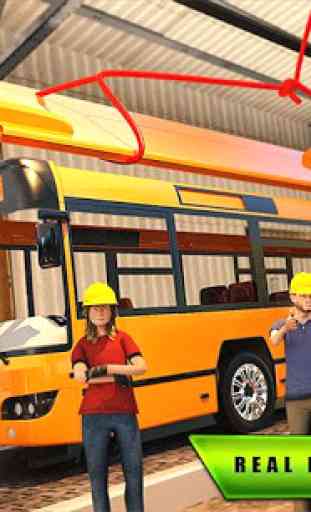 Città Costruttore di autobus Auto Riparazione 3D 2