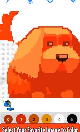 Dogs Color by Number - Pixel Art, Sandbox Coloring 3