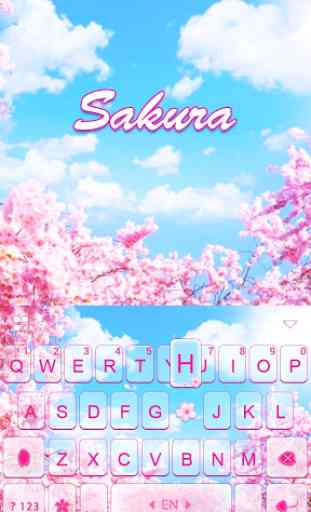 Nuovo tema Cherry Sakura per Tastiera 1