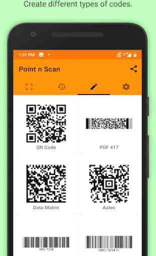 Point n Scan Create QR, barcode, EAN, PDF417, etc. 3