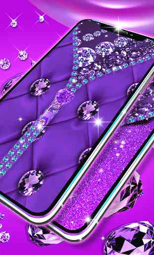 Purple diamond lock screen 2