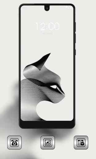 Abstract black line simple theme 2