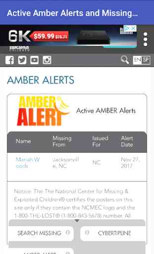 Amber Alert and Missing Kids 1