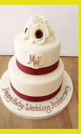 Anniversary Cake Design & Ideas 3