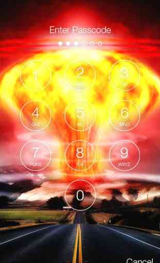 Atomic Bomb Explosion Lock Screen 2