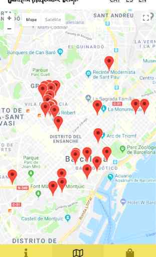 Barcelona Independent Design. Shopping Map. 2