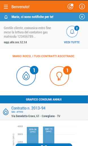Bluemeta App gas e luce 3