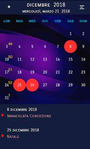 Calendario Italia 1