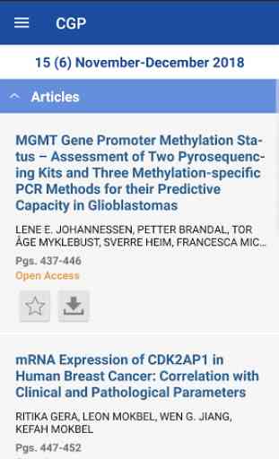 Cancer Genomics & Proteomics Journal 3
