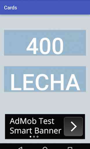 Card Score - 400 - Lecha 1