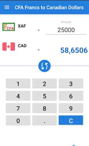 CFA Franc Canadian Dollar / XAF to CAD Converter 1
