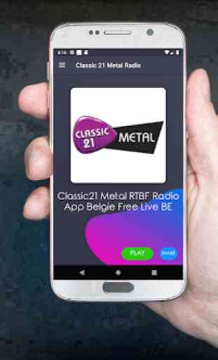 Classic21 Metal RTBF Radio App Belgie Free Live BE 1