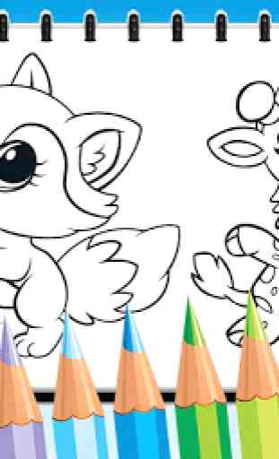 Cute Baby Animals Coloring Book 4