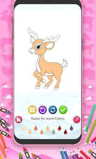 Cute Zoo Animals Coloring Book 4