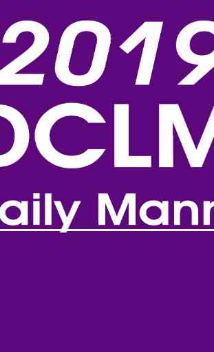 (DCLM) Daily Manna 2019 1