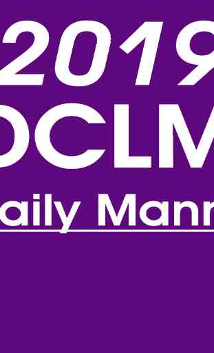 (DCLM) Daily Manna 2019 3