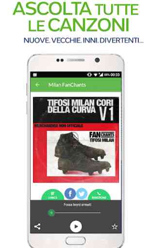 FanChants: Canzoni e Cori dei Tifosi Milan 2