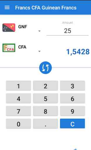 Francs CFA Guinean Francs / XAF to GNF Converter 3